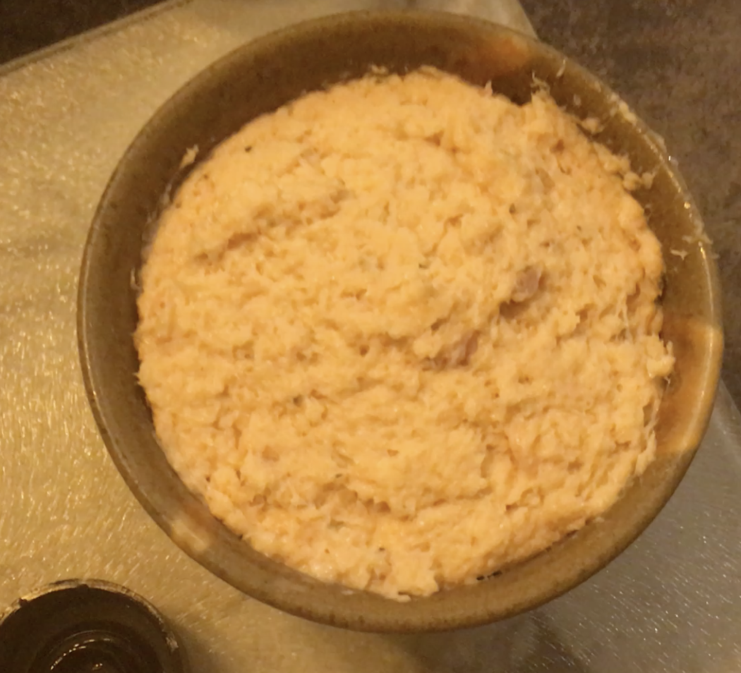 Fermented trout and sweet potato paté Fermented trout and sweet potato paté
